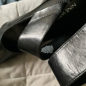 Black Nine West Heels Size 9M 2 inch heel
